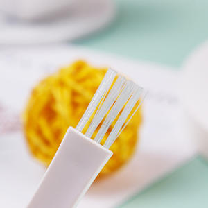 Cepillo de limpieza pequeño de nailon para equipos digitales, herramienta de limpieza de ranuras de teclado, mango de plástico blanco - Product Image 2