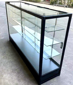 Vetrina Espositiva in Vetro da 6 Piedi, Espositore per Sigarette, Stand per Tabaccheria con Illuminazione LED, Vetrina e Scaffali per Negozi - Product Image 1