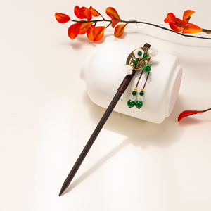 Palillos <span class=keywords><strong>para</strong></span> <span class=keywords><strong>el</strong></span> Cabello Chinos Retro de Madera, Horquillas <span class=keywords><strong>con</strong></span> <span class=keywords><strong>Flores</strong></span>, Palillos Vintage <span class=keywords><strong>para</strong></span> <span class=keywords><strong>el</strong></span> Cabello, Tocado Clásico <span class=keywords><strong>para</strong></span> Mujeres <span class=keywords><strong>con</strong></span> Cabello Largo - Product Image 2