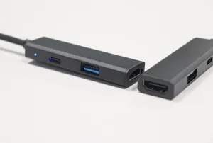 Ultra dar 3 in 1 tip-c Hub 4K HDMI USB3.0 dok istasyonu PD USB-C w 100 3 port USB C Hub ile çoklu bağlantı noktası şarj adaptörü
