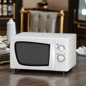 Four à micro-ondes de comptoir en acier inoxydable de haute qualité 23L 230V/50HZ à commande mécanique, puissance 800W, verrouillage enfant, usage domestique, cuisine M - Product Image 3
