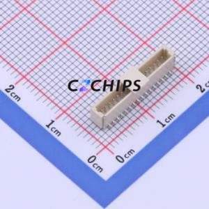 HC-1.0-16PLT Wire-to-Board Pin Header SMD,P=1mm Connector 1x16P 1mm Vertical Mount SH - Product Image 1