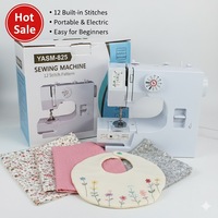 Machine à coudre domestique surjeteuse multifonction électrique mini 12 points pour vêtements – Vente en gros