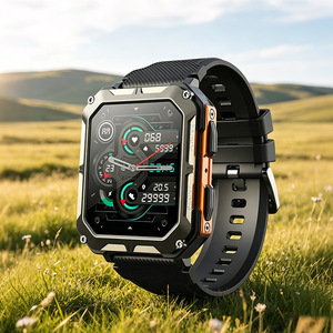 Montre connectée multifonctionnelle à écran TFT avec boîtier en alliage, montre intelligente carrée, fréquence cardiaque, suivi du sommeil, notification d'appel, suivi de la forme physique - Product Image 2