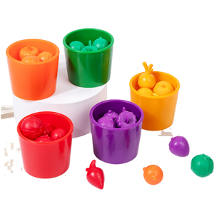 Montessori Early EducationClassification Cups Color Recognition Matching Training Montessori Educational Toy for Boys Girls - Product Image 1