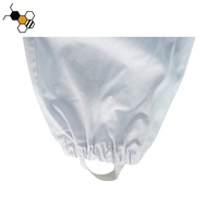 Nouvelle combinaison de sécurité anti-abeilles ventilée 100 % coton avec voile et fermeture élastique pour la protection des apiculteurs