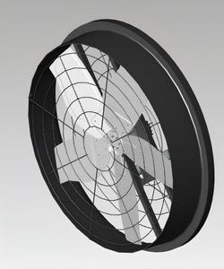 Ventilador de Panel Industrial de 45'' con Motor EC de Alta Eficiencia, 380V, para Almacenes y Montaje en Pared, Ventilador de Enfriamiento de Aire - Product Image 3