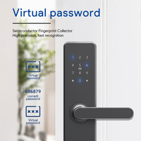 Locstar ANSI Mortise Elektronisches Zimmerkarten-Digitalschloss mit Passwort und TTlock für Hotels, Smart Door Lock mit Managementsoftware-System