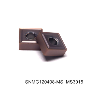 Inserto de torneado de carburo de tungsteno resistente al desgaste SNMG120408-MS para torneado de acero al carbono y acero inoxidable - Product Image 1