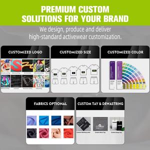 निर्बाध उच्च कमर कमर वाली पीठ योग पैंट, टखने की लंबाई के कूल्हे उठाने वाले तंग फिट लोचदार कमर - Product Image 5