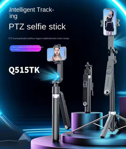 Trípode Inteligente para Selfies Q515TK de 1.8M y 70.87" de Gran Venta con Soporte, Rotación de 360° con IA y Seguimiento Facial Automático, Palo para Selfies Flexible para Teléfono - Product Image 2