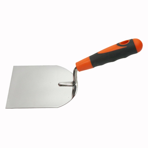 Spatola in Acciaio Inox a Testa Piatta con Manico Ergonomico Bicolore in Plastica per Lavori Fai-da-Te di Intonacatura e Muratura - Product Image 4