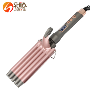 Professional 16mm Rose Gold Deep <strong>Hair</strong> Waver Crimper 5 Barrel <strong>Hair</strong> <strong>Curlers</strong> Curling Iron Wand Dual Voltage <strong>for</strong> Long or <strong>Short</strong> <strong>Hair</strong> - Product Image 2