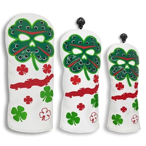 Housse de club de golf transfrontalière Factory Lucky <span class=keywords><strong>Clover</strong></span> Trèfle à quatre feuilles, Housses pour clubs en bois, Housses pour clubs en fer, Housses pour putters, Sport - Product Image 4