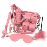 Nouvel ensemble de bondage en cuir 10 pièces sous lit, 4 couleurs, kit de contrainte, ceinture de jeu pour adultes, peluche pour jouet sexuel pour femmes et hommes