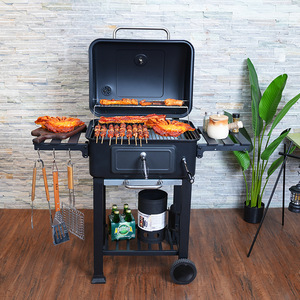 Multifunctional Foldable Barbecue Grill With Windproof Rustproof Design For Outdoor Home Patio Use - Product Image 1