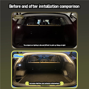 2 cái LED DRL xe chạy ban ngày ánh sáng không thấm nước tự động đèn pha trắng lần lượt tín hiệu màu vàng phanh dòng chảy đèn 12V - Product Image 5