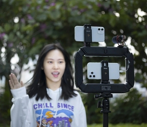 ไฟวิดีโอ LED สำหรับติดกล้องวิดีโอ, 2 in 1 20 W สำหรับไมโครโฟน TikTok YouTube Live <span class=keywords><strong>RIG</strong></span> <span class=keywords><strong>ulanzi</strong></span> U 200แท่นขุดเจาะวิดีโอสมาร์ทโฟน - Product Image 2