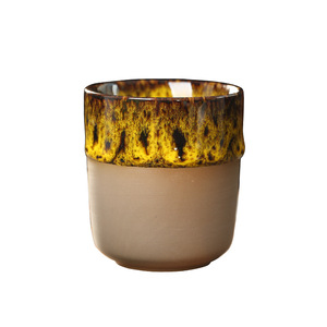 Tasses à thé japonaises en céramique, effet fournier, glaçure florale créative, tasses maîtresses vintage en poterie rustique, tasses individuelles en gros - Product Image 6