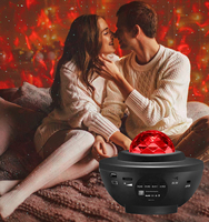 Projecteur Galaxie Étoiles Personnalisable Veilleuse Avec Haut-Parleur Musical et Télécommande Pour Chambre