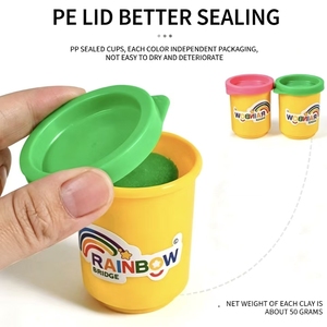 Nouveauté 2026 : Pâte à <span class=keywords><strong>modeler</strong></span> éducative colorée pour enfants, 6 couleurs, sans danger en cas d'ingestion accidentelle - Product Image 2