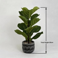 Plante artificielle réaliste en pot en PE pour une décoration de bureau lumineuse