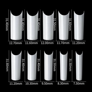 500 Uds./bolsa <span class=keywords><strong>Uñas</strong></span> Postizas Francesas Curva C L XL XXL Media Cobertura <span class=keywords><strong>Largas</strong></span> Cuadradas Transparentes Naturales para <span class=keywords><strong>Uñas</strong></span> - Product Image 5
