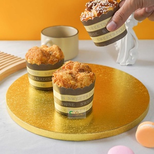 Plateaux ronds pour gâteaux SunShine, plateaux à gâteaux en gros, événement du Nouvel An, fête, plateau à gâteaux argenté - Product Image 1
