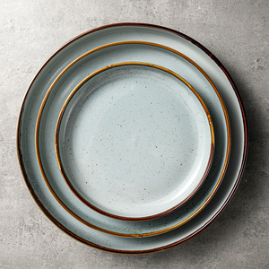 Assiettes à dîner rondes plates en porcelaine blanches, style nordique simple, pour restaurant et hôtel, <span class=keywords><strong>tendance</strong></span> contemporaine, résistantes au four, pour steak - Product Image 5