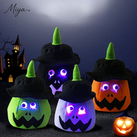 Nouveau Panier d'Halloween 2026 Sac Citrouille Lumineux Sac à Bonbons Portable pour Enfants Seau à Main pour la Fête des Morts Accessoires Décoratifs