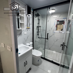 Maison conteneur extensible préfabriquée personnalisée 20 '40 'Maison pliante extérieure préfabriquée de deux chambres à coucher Construction <span class=keywords><strong>Immobilier</strong></span> - Product Image 3