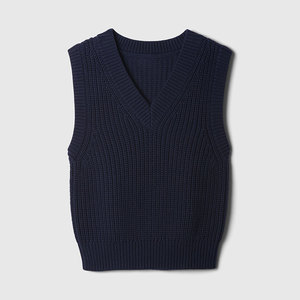 Gilet <span class=keywords><strong>pull</strong></span> <span class=keywords><strong>sans</strong></span> manches en tricot personnalisé OEM, col en V, pour femmes, débardeur <span class=keywords><strong>pull</strong></span> pour femmes - Product Image 5