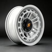 Jantes tout-terrain personnalisées en alliage Beadlock blanches de 15 à 20 pouces 6x139.7 pour Jeep Wrangler Toyota Tacoma Hilux LC200 Ford F150