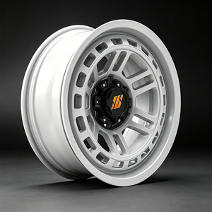 Jantes tout-terrain personnalisées en alliage Beadlock blanches de 15 à 20 pouces 6x139.7 pour Jeep Wrangler Toyota Tacoma Hilux LC200 Ford F150 - Product Image 2