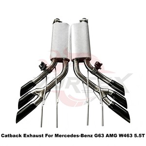 Sistema de escape Catback con válvula electrónica de acero inoxidable Vortex para Mercedes-Benz G63 AMG W463 5.5T Performance - Product Image 2