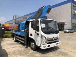 ISUZU 4x2 27M/30M/35M Trabajo autopropulsado de gran altura Elevador de muebles aéreos hidráulicos Plataforma de escalera Camión elevador de escalera - Product Image 5