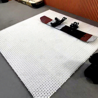 Tapis de pente de ski sec en plastique PE d'occasion publique pour ski de pente sèche