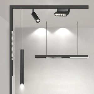 Éclairage sur rail magnétique 48V, spot linéaire LED suspendu pour solutions d'éclairage intérieur intelligentes - Product Image 1
