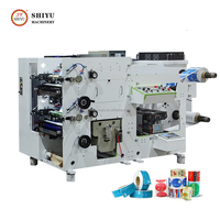 Machine d'impression flexographique automatique pour étiquettes de sacs en papier adhésifs en film plastique, équipement d'impression flexo pour autocollants en feuille d'aluminium