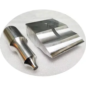 Titanium 15khz ultrasonic horn ultrasonic plastic welder and cutting horn ultrasonic welding mold customized