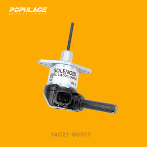 โซลินอยด์วาล์ว 1A021-60017 12V DC สวิตช์ตัดการทำงานของเครื่องยนต์ดีเซล สำหรับอะไหล่รถขุดคูโบต้า - Product Image 2