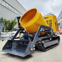Camion malaxeur à béton mini chenillé de qualité supérieure, fiable, pour chantiers urbains et ruraux