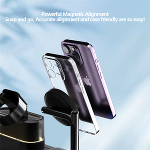 2024 Trending Products <strong>Technology</strong> <strong>Gadgets</strong> Wireless Charger Stand Alarm Clock Multifunctional All-in-one Wireless Charging - Product Image 3