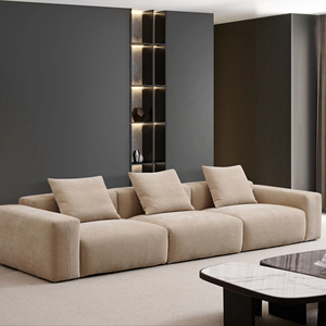Ensemble de canapés inclinables 3 places de luxe moderne, meubles de maison rembourrés en éponge pour salon et chambre à coucher - Product Image 1