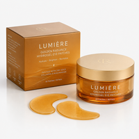 Masques rafraîchissants pour les yeux au collagène, peptides de caféine et PDRN, patchs hydrogel pour les yeux, pour les yeux gonflés et les cernes