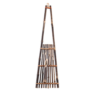 Jarrón de Pared de Bambú Estilo Japonés, Forma de Capullo, Material Natural, Decoración Floral para el Hogar - Product Image 5