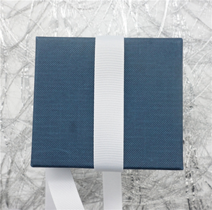 Regalo caja de regalo de poliéster gros de cinta impresa cinta logotipo blanco tejer grogrén (ligamento tafetán cinta - Product Image 4