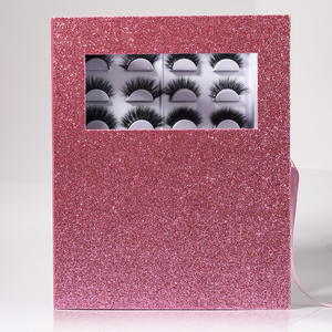 Extensiones de pestañas de visón artificial, cajas personalizadas de diamantes, pestañas esponjosas 3D de seda, venta al por mayor - Product Image 2