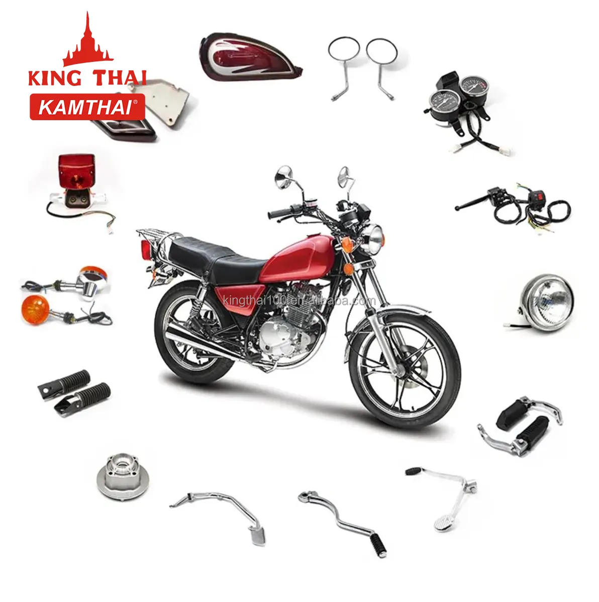 KAMTHAI卸売GN125モーターサイクル車両スペアパーツ125CCエンジンパーツスズキGN125パーツモーターサイクル用アクセサリー