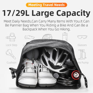 Sacoche de porte-bagages arrière simple WEST BIKING pour vélo, 29L grande capacité, pour voyage et sport en extérieur - Product Image 5